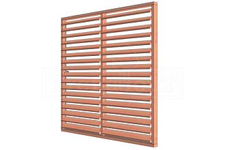 Louvre horizontaal draaibaar (div. maten en kleuren)