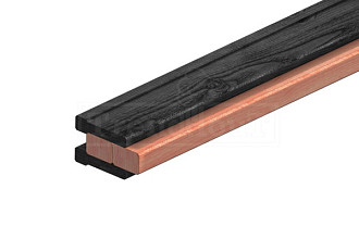 Stellattenset t.b.v. steel look module zwart gespoten