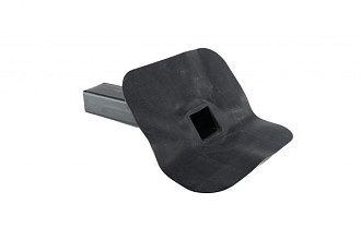 EPDM Dakdoorvoer stadsuitloop 45° 80 x 60mm