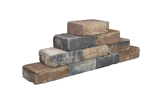 Tumbelwall getrommeld 30x20x10 cm (diverse kleuren)