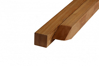 Paal hardhout Angelim Vermelho geschaafd 6.8x6.8x300 cm