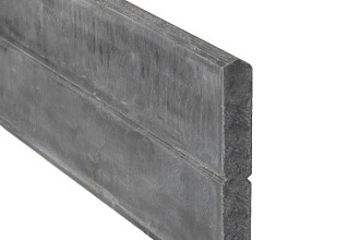 Betonplaat Blokhutprofiel motief 4,8 x 26 x 184 cm antraciet ongecoat