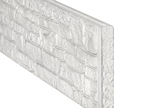 Betonplaat Nostalgie motief 4,8 x 26 x 184 cm, grijs ongecoat