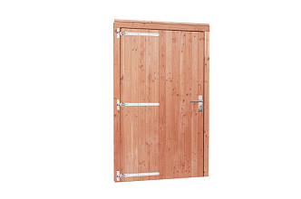 Redvision enkele deur inclusief kozijn extra breed en hoog, linksdraaiend, 119 x 209 cm.