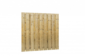 Jumboscherm geschaafd vuren 20-planks 15 mm, 180 x 180 cm, recht.