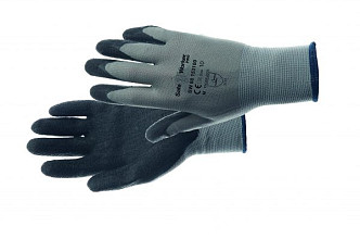 Handschoen Alm antraciet Pro nylon/ latex - maat 10