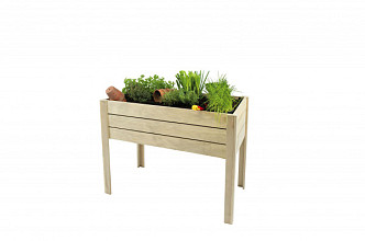 Minigarden op poten grenen 80 x 100 x 50 cm (HxBxD), groen geïmpregneerd.