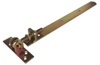 Verstelbaar poortbeslag geel verzinkt 470mm