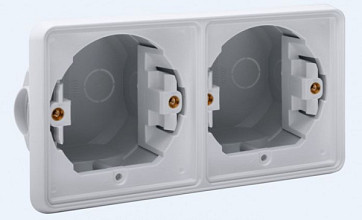 Hydro WD inbouwkader 2V horizontaal grijs