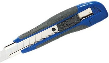 Vector Afbreekmes 18mm, blauwe kast met rubber grip, op kaart