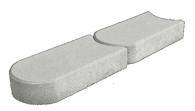 Graskantsteen (diverse kleuren en maten)