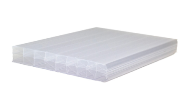 Polycarbonaat kanaalplaat 1 zijdig UV opaal wit 3500 x 980 x 16mm