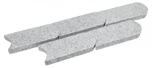 Graskanttegel Graniet Piazzo Grijs 25x10x3cm