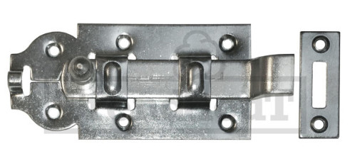 Rolschuif met bocht 120x55x2mm, verzinkt
