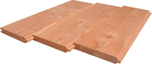 Douglas geschaafd blokhutprofiel 2,8 x 19,5 x 300 cm, onbehandeld.