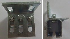 Verstelbare muurbevestigingsplaat voor geleider