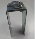 Verstelbare bevestigingsplaat 50-65 mm dikte 2 mm galv v