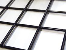 Gaaspaneel 180x180 cm - maaswijdte: 10x10 cm - dikte: 4mm - zwart