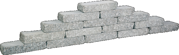 GRANIWALL GREY ROCKFACE 40X16X8CM